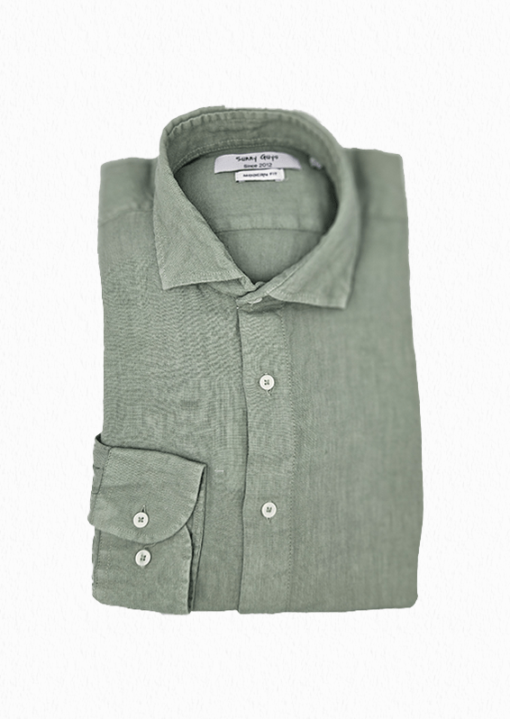 Sunny Guys Chemises Kaki Clair / S Chemise Sunny Guys - Chemise en Lin