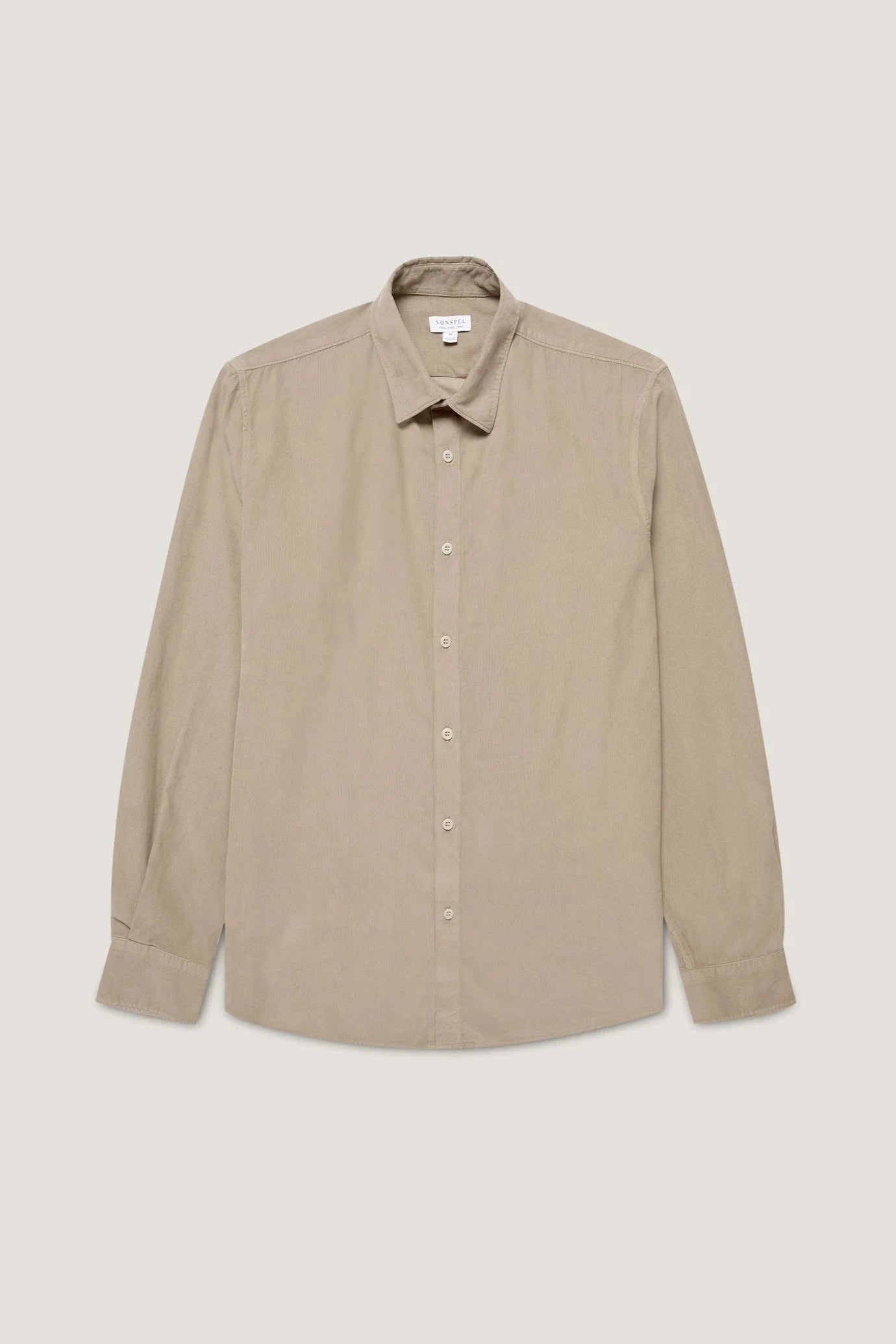 SUNSPEL Chemises Gris brumeux / S Chemise Sunspel - Chemise en velours côtelé fin