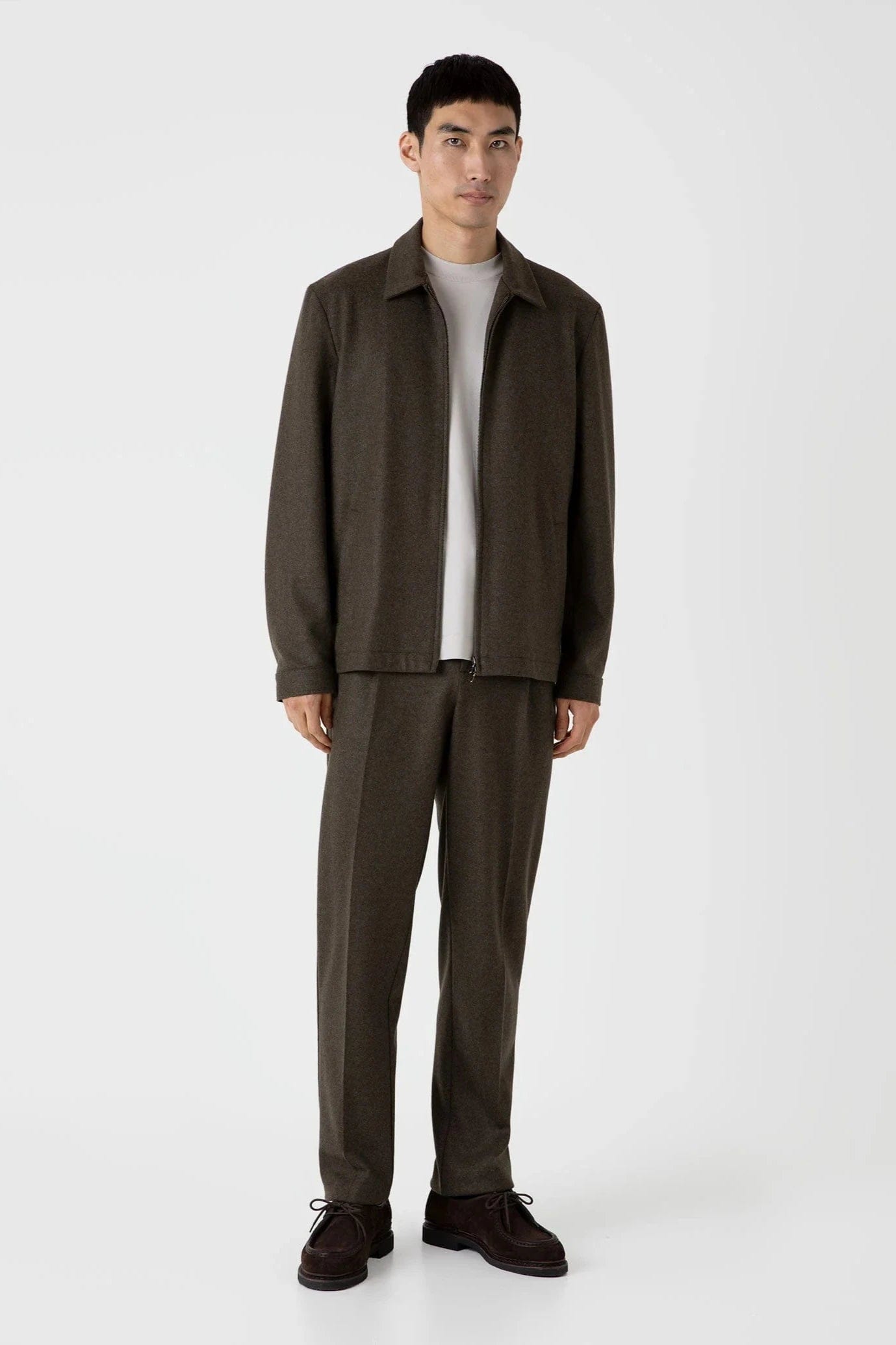 SUNSPEL Pantalons Pantalon Sunspel - Pantalon à pli en laine bouillie