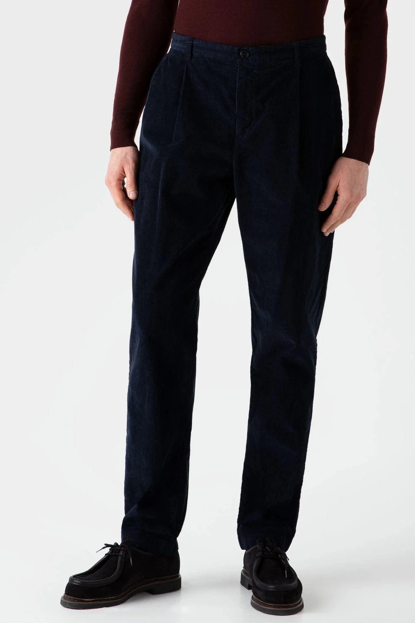 SUNSPEL Pantalons Pantalon Sunspel - Pantalon plissé en velours côtelé