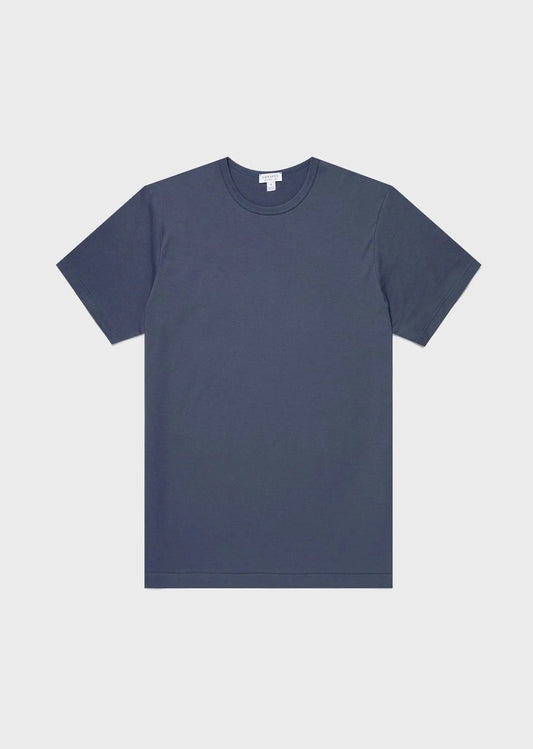 Sunspel Polo/T-shirt Bleu ardoise / S T‑shirt Sunspel - T‑shirt classique