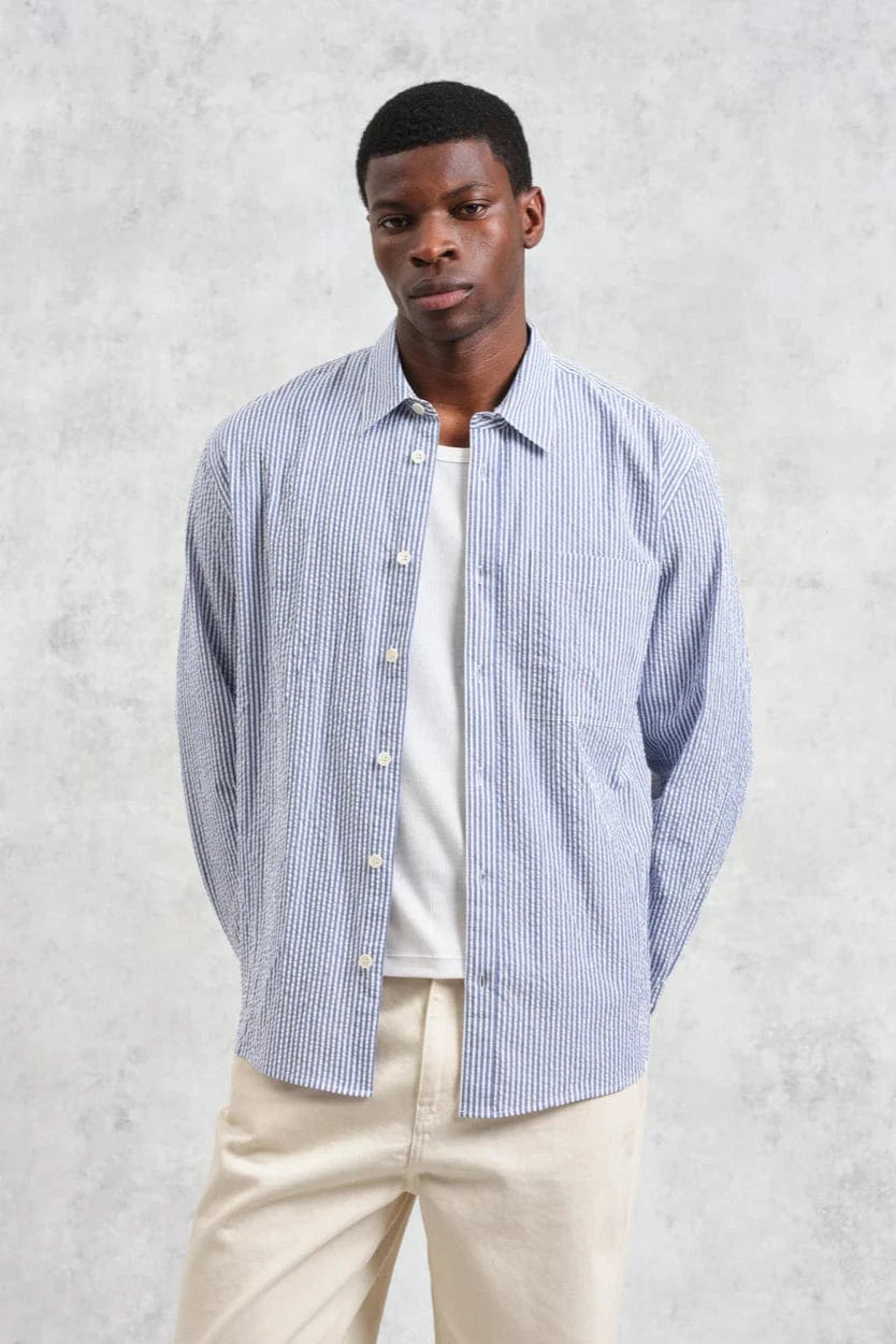 WAX LONDON Chemises Chemise Wax London - Rove Seersucker Shirt