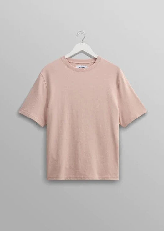 Wax London Chemises Pink / S T-shirt Wax London - Dean T-Shirt Textured