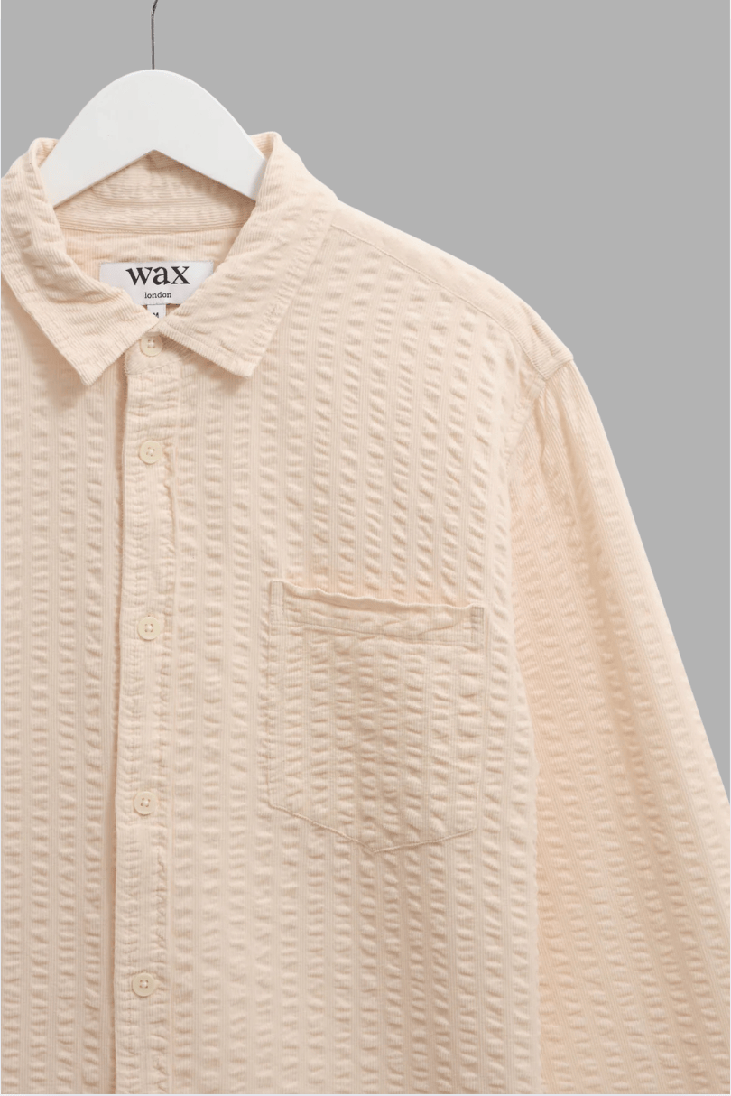 WAX LONDON Chemises WAX LONDON - Shelly - Sage Seersucker Corduroy Shirt