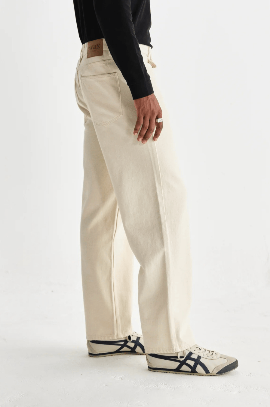 WAX LONDON Jeans WAX LONDON - Felix Vintage Antique Ecru Loose Fit Denim Jeans