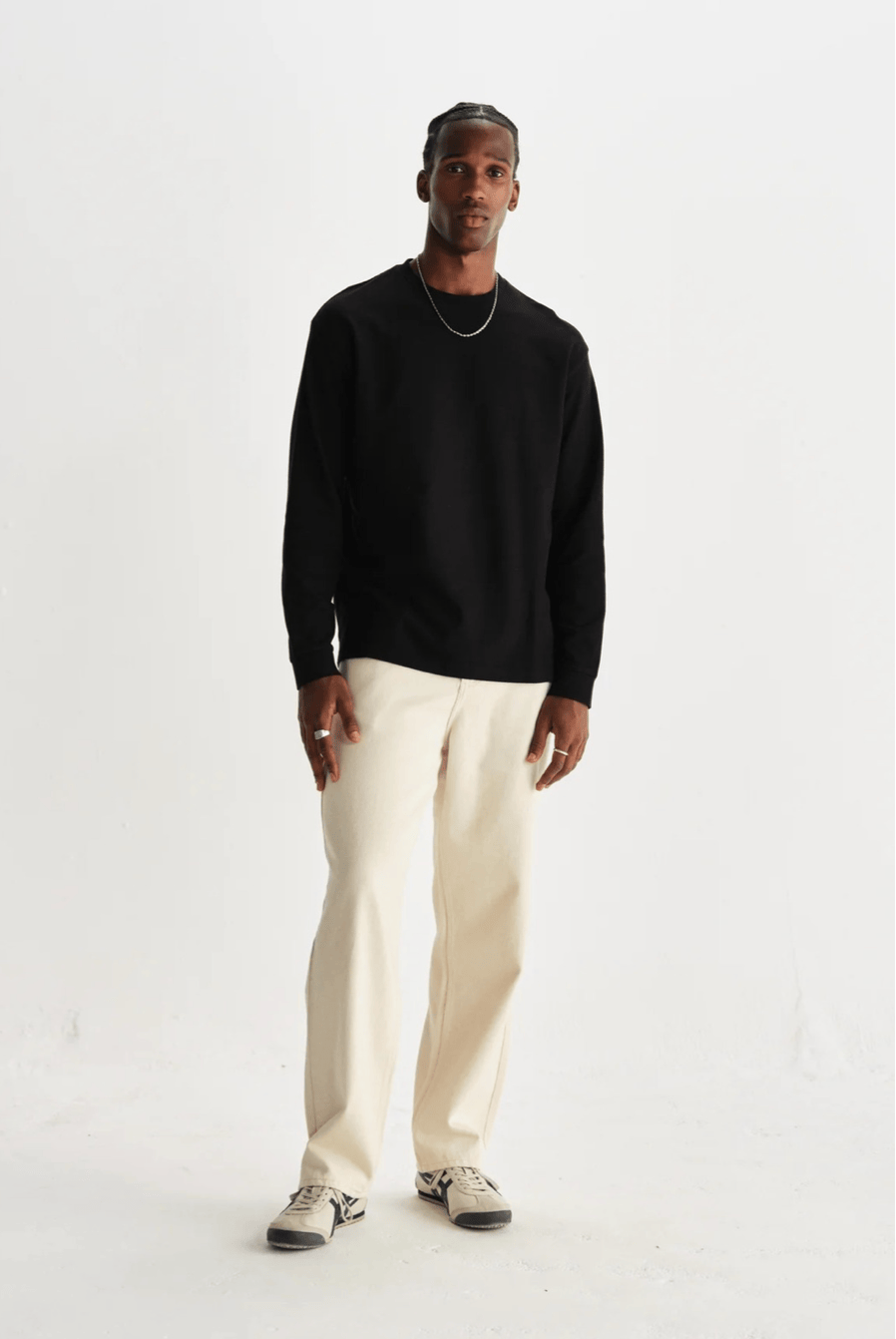 WAX LONDON Jeans WAX LONDON - Felix Vintage Antique Ecru Loose Fit Denim Jeans