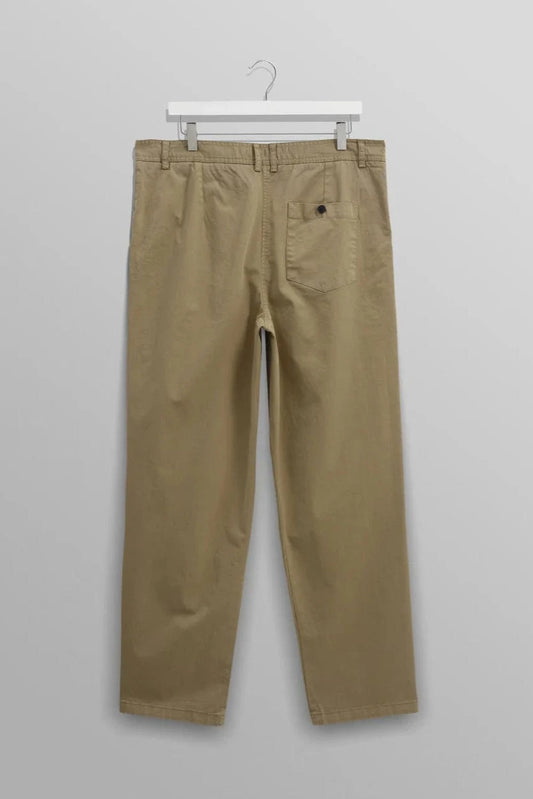 WAX LONDON Pantalons COTTON TWILL KHAKI / 28 Pantalon Wax London - Raleigh Pleated Trousers