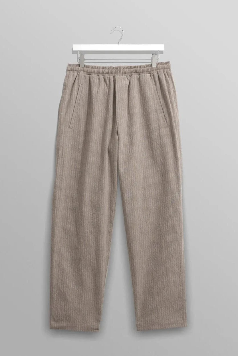 WAX LONDON Pantalons Pantalon Wax London - Tyne Natural Chalk Stripe Trousers