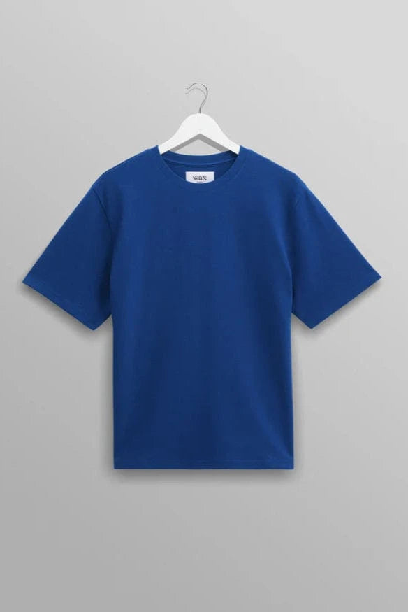 WAX LONDON Polo/T-shirt BRIGHT BLUE / S T-Shirt Wax London - Dean T-Shirt Textured Color