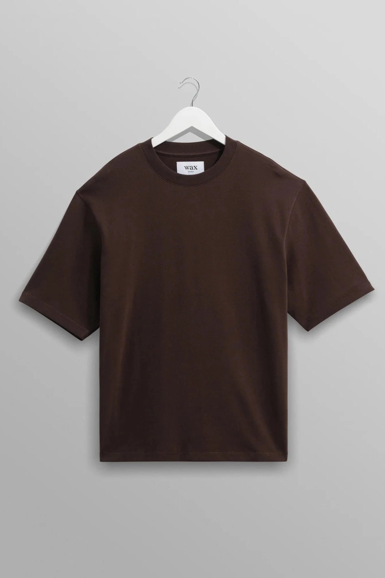 WAX LONDON Polo/T-shirt DARK BROWN / L T-Shirt Wax London - Milton Organic Emorised Cotton T-Shirt