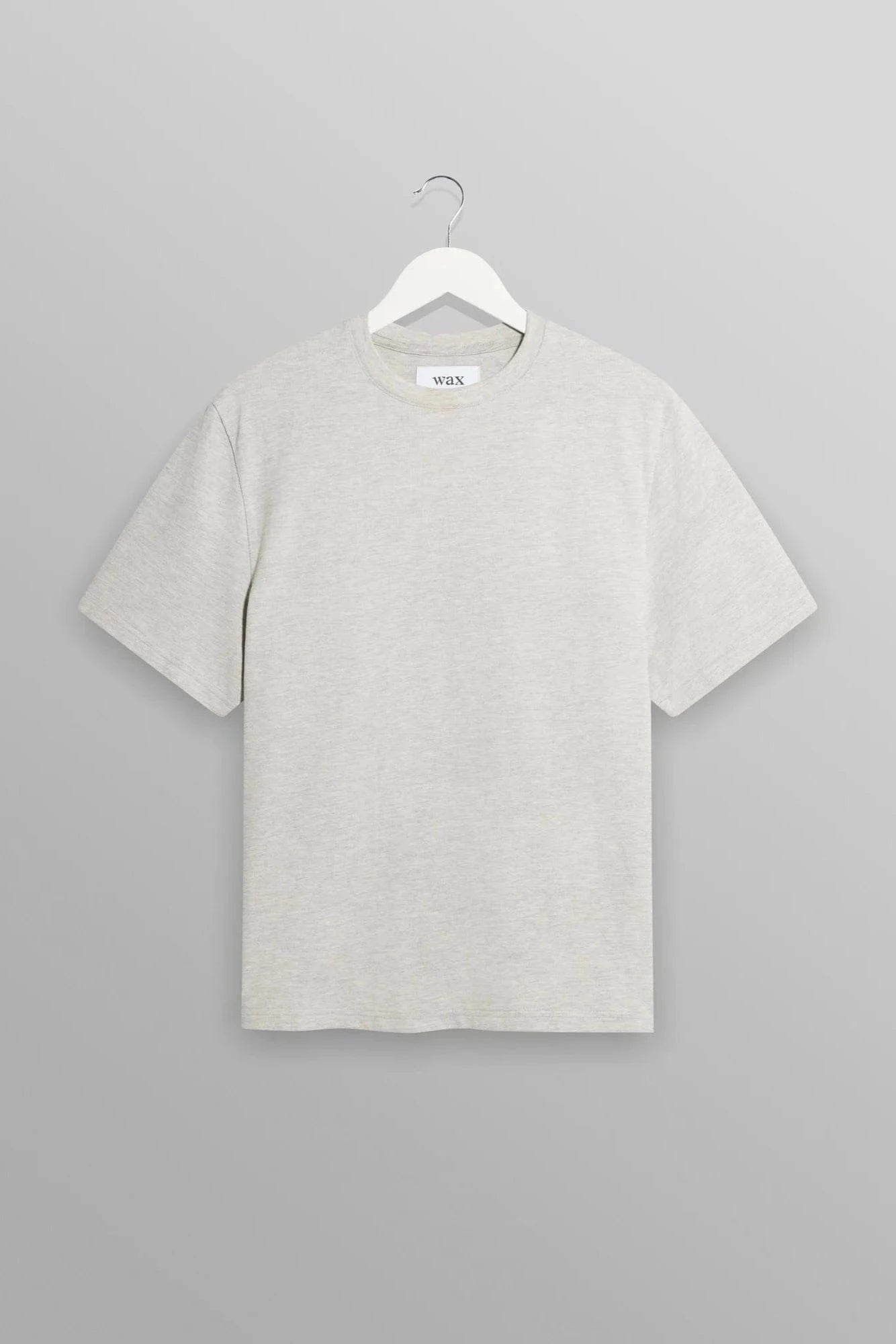 WAX LONDON Polo/T-shirt GREY MARL / XS T-Shirt Wax London - Dean Textured Organic Cotton T-Shirt