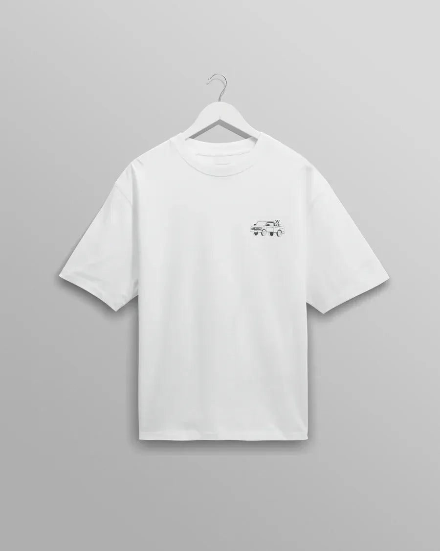 WAX LONDON Polo/T-shirt MILTON SS TEE - Daffodil Graphic Organic Cotton T-Shirt