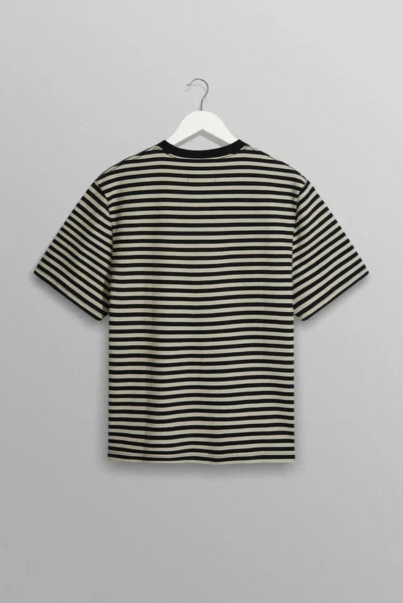 WAX LONDON Polo/T-shirt T-Shirt Wax London - Dean T-Shirt Textured Stripe