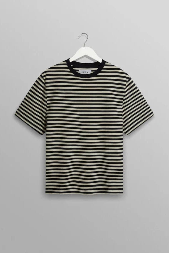 WAX LONDON Polo/T-shirt T-Shirt Wax London - Dean T-Shirt Textured Stripe