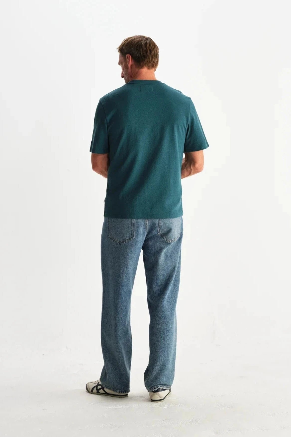 WAX LONDON Polo/T-shirt T-Shirt Wax London - Dean Textured Organic Cotton T-Shirt