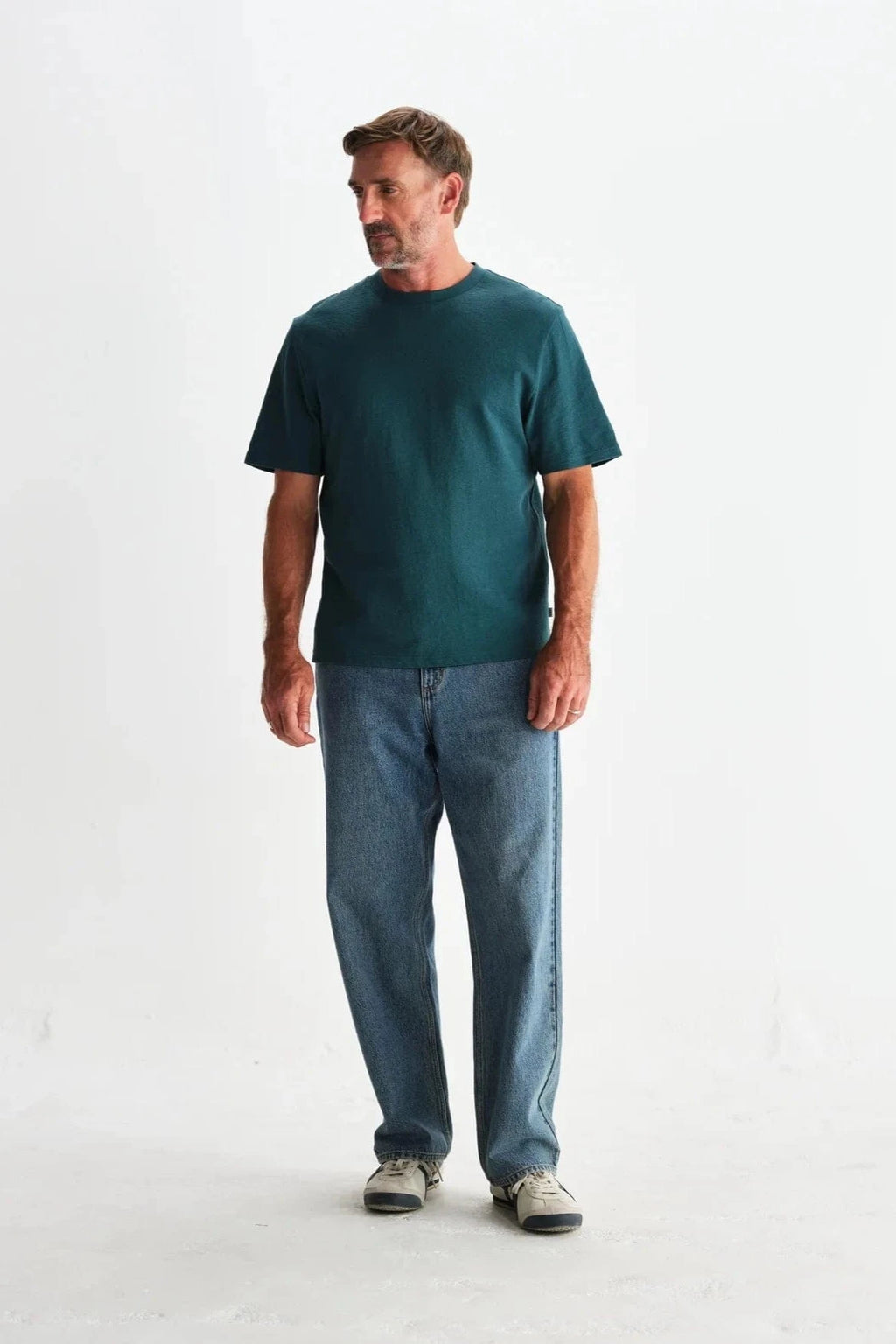 WAX LONDON Polo/T-shirt T-Shirt Wax London - Dean Textured Organic Cotton T-Shirt