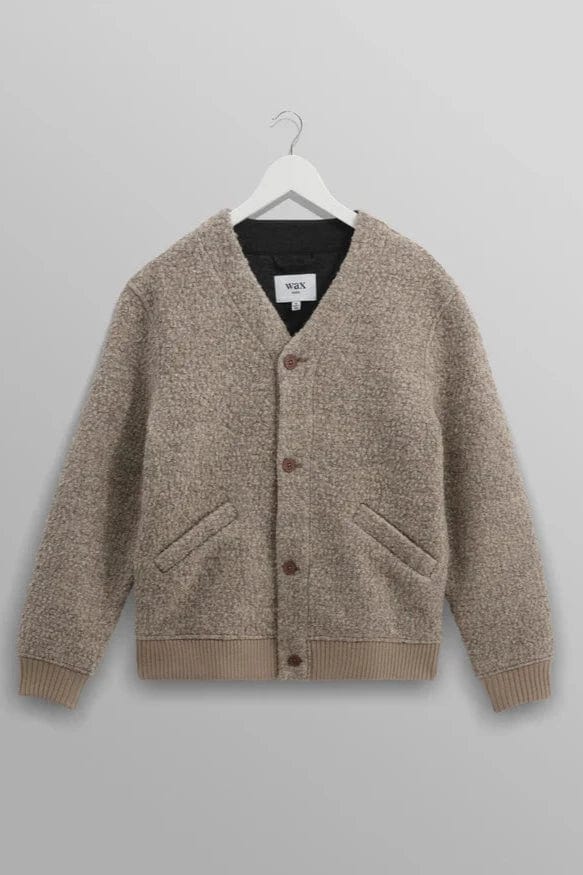 WAX LONDON Pull/Cardigan/Gilet NATURAL / XS Cardigan Wax London - Tor Natural Boucle Wool Cardigan