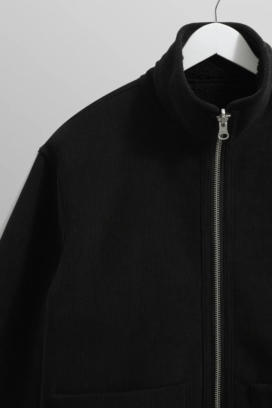 WAX LONDON Veste/Blouson BLACK / S WAX LONDON - Killick  Reversible Corduroy Borg Jacket