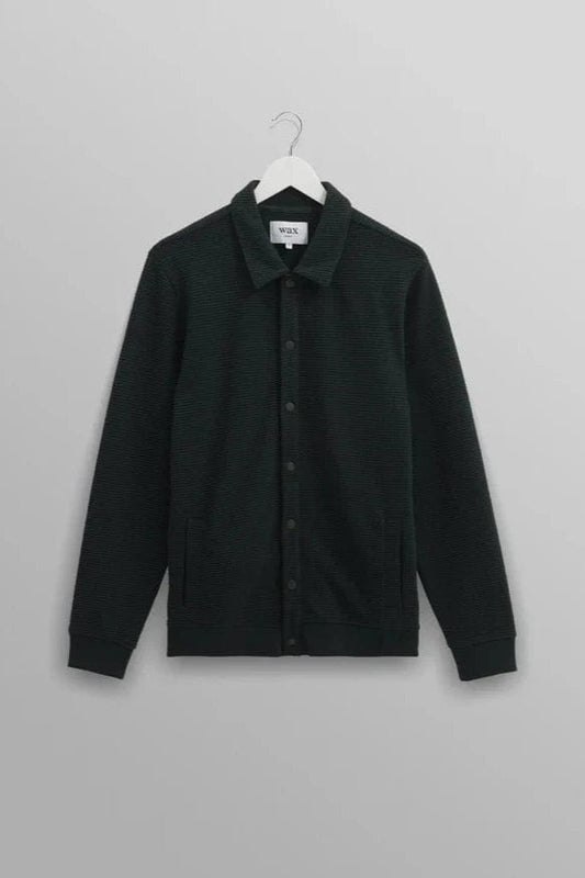 WAX LONDON Veste/Blouson DARK GREEN / XS Veste Wax London - Hays Waffle Overshirt