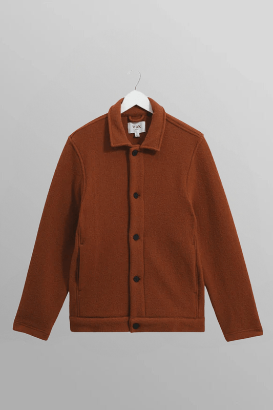 WAX LONDON Veste/Blouson RUST / XS Veste Wax London - Grant Jacket Felt Wool