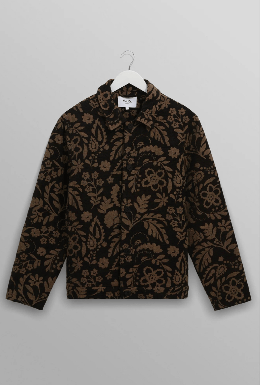 WAX LONDON Veste/Blouson WAX LONDON -  Iggy Jacket Black & Khaki Chenille Jacquard