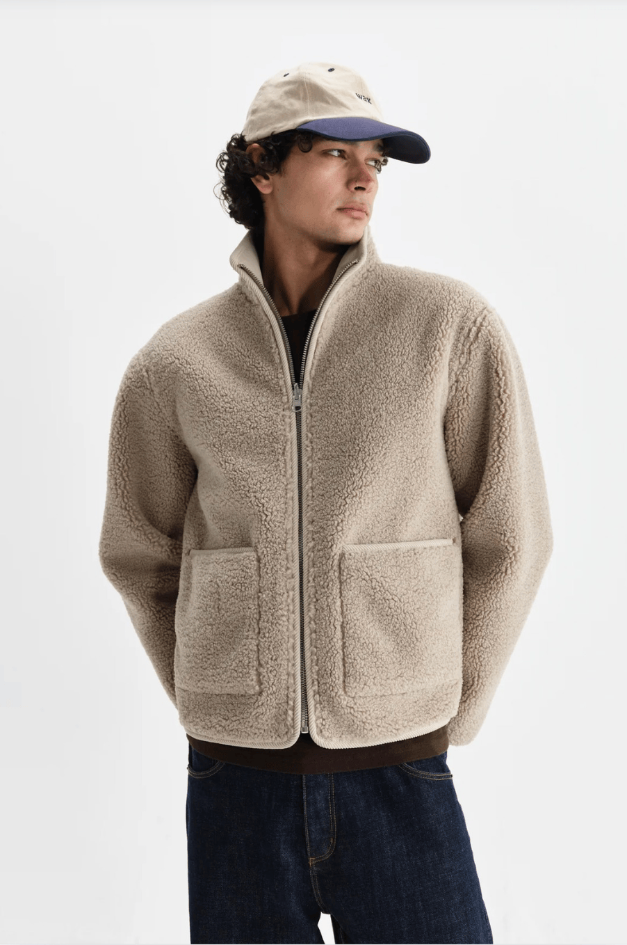 WAX LONDON Veste/Blouson WAX LONDON - Killick  Reversible Corduroy Borg Jacket