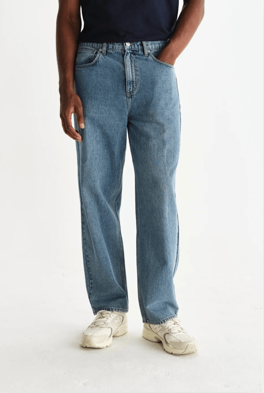 WAX LONDON WAX LONDON - Felix Vintage Antique Blue Loose Fit Denim Jeans