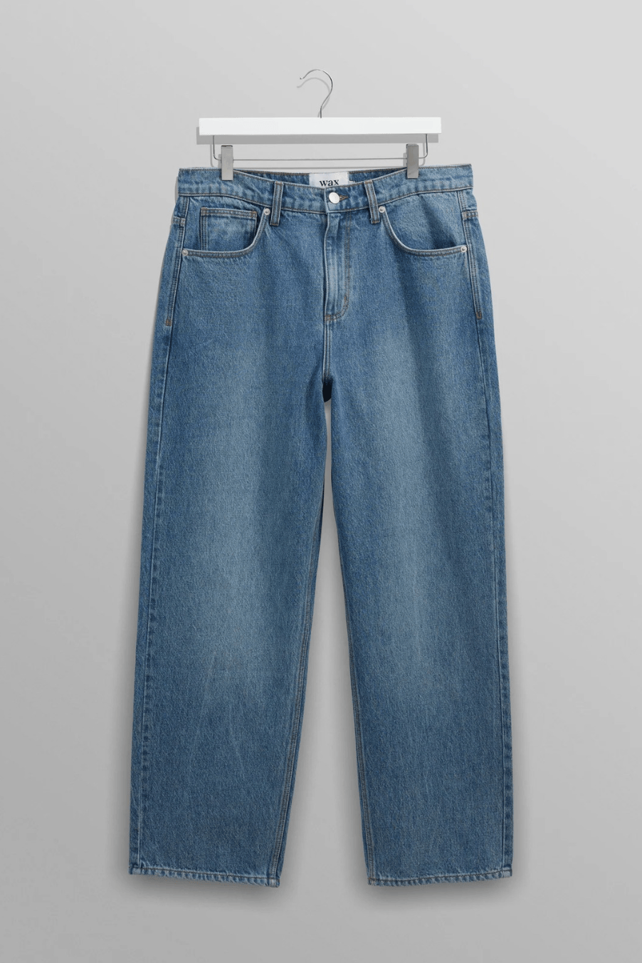 WAX LONDON WAX LONDON - Felix Vintage Antique Blue Loose Fit Denim Jeans